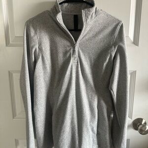 Men's Gray Quarter-Zip Sweater